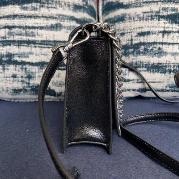 Kate Spade Cameron Convertible Crossbody Black with Multi-Colored Dots - Picture 9 of 16